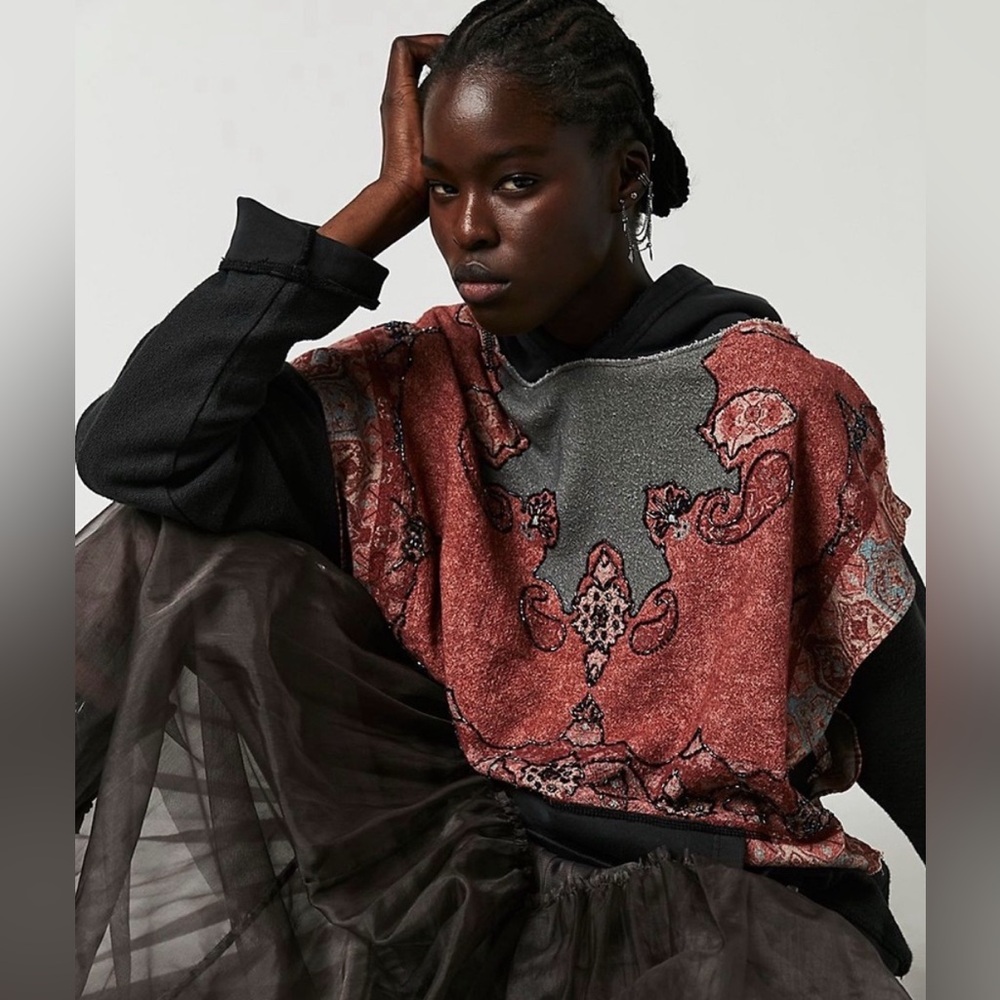 Free people beaded hoodie - Picture 2 of 5